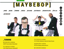 Tablet Screenshot of maybebop.de